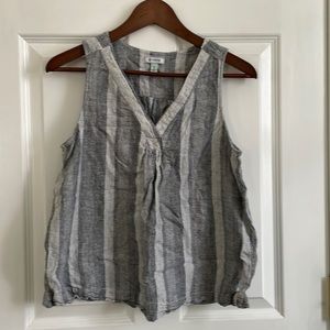 SOLD Susina linen sleeveless top